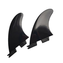 Plastic 2 Bottom Black GL Surf Tail Rudder