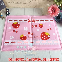 Chó hoạt hình dâu vịt con thú cưng băng pad mùa hè mat mùa hè mèo mát Teddy cần thiết hàng ngày mat - Cat / Dog hàng ngày Neccessities Dụng cụ ăn uống Chó mèo