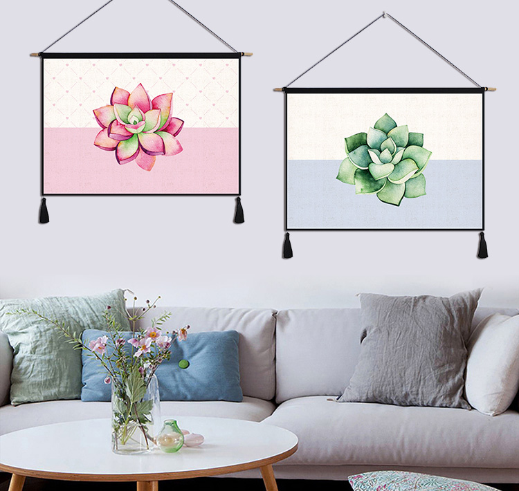 nhà máy nordic bức tranh tường hoa vải phòng khách nền phòng ngủ trang trí in bức tranh bông tấm thảm vải tấm thảm treo - Tapestry thảm treo tường trang trí phòng ngủ