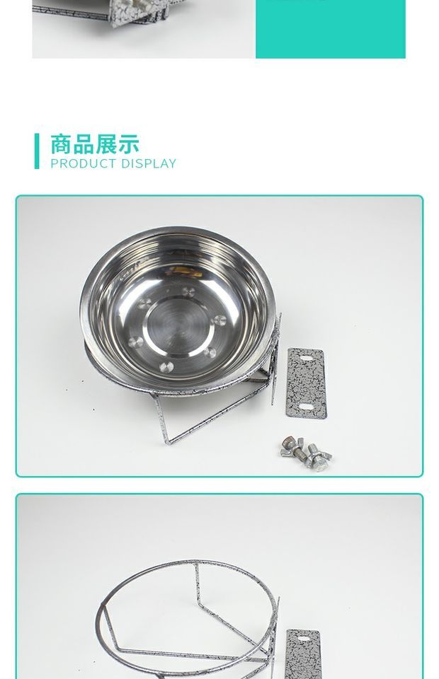 Mèo bát con chó bát thép không gỉ treo mèo thức ăn bát con chó nồi con chó thức ăn bát bát con chó mèo - Cat / Dog hàng ngày Neccessities Bát đựng thức ăn cho chó