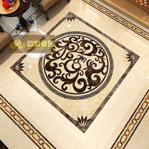 Custom styling floor tiles Villa Entrance Imitation Waterknife European Style Living Room Parquet Tiles 800x800 Tossed Crystal Brick