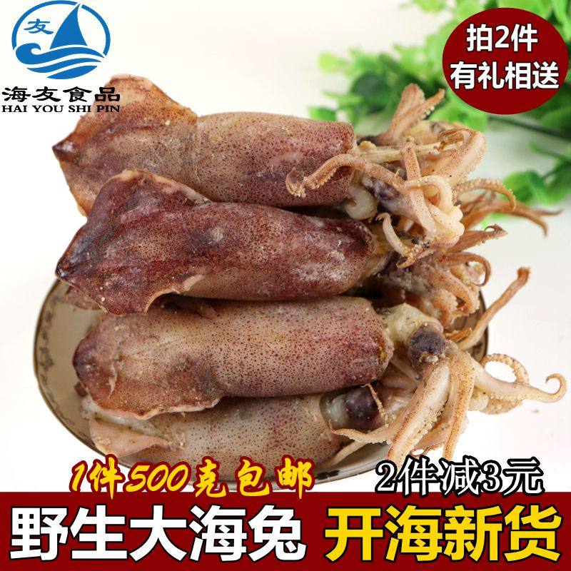 Large sized sea rabbit dried fresh squid squid dried black son pen tube fish cuttlefish dried 500g seafood