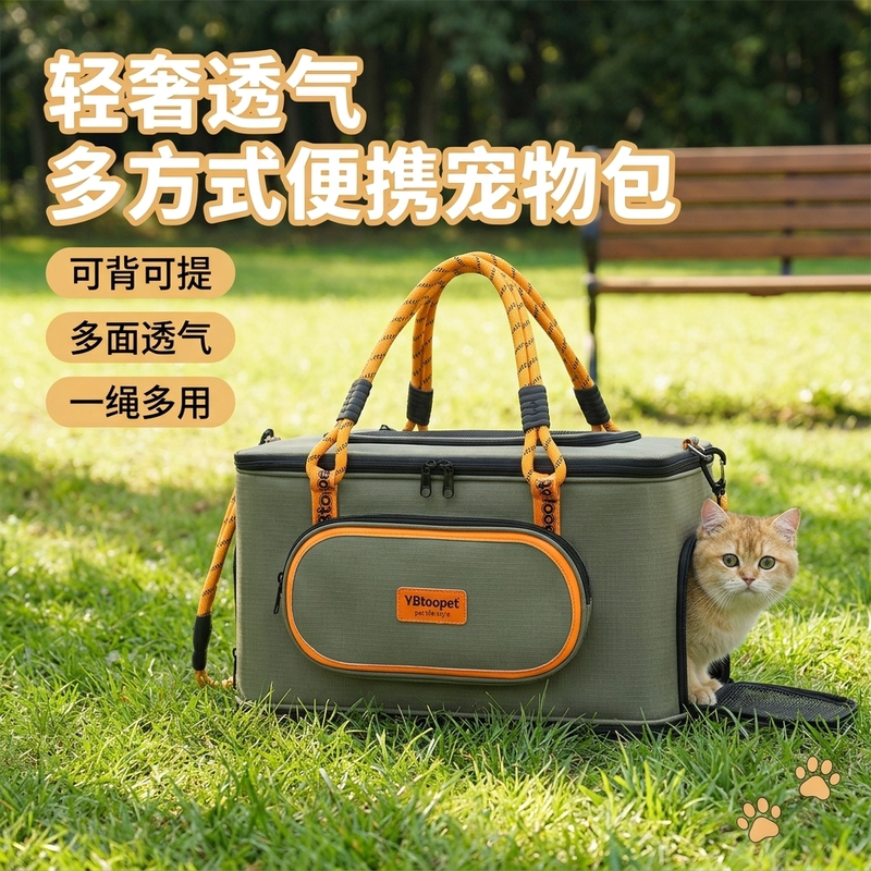 Multifunctional Large-Capacity Pet Portable Shoulder Bag, Breathable and Waterproof, Universal for Cats and Dogs, Portable Travel Car Bag Multifunctional Large-Capacity Pet Portable Shoulder Bag, Breathable and Waterproof, Universal for Cats and Dogs, Portable Travel Car Bag