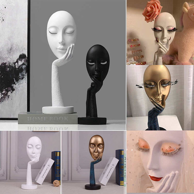 Face Mask Art Decoration, Eyelash and Nail Salon, Beauty Salon Display, Living Room, Wine Cabinet, Entrance Hall Portrait Decoration Face Mask Art Decoration, Eyelash and Nail Salon, Beauty Salon Display, Living Room, Wine Cabinet, Entrance Hall Portrait Decoration