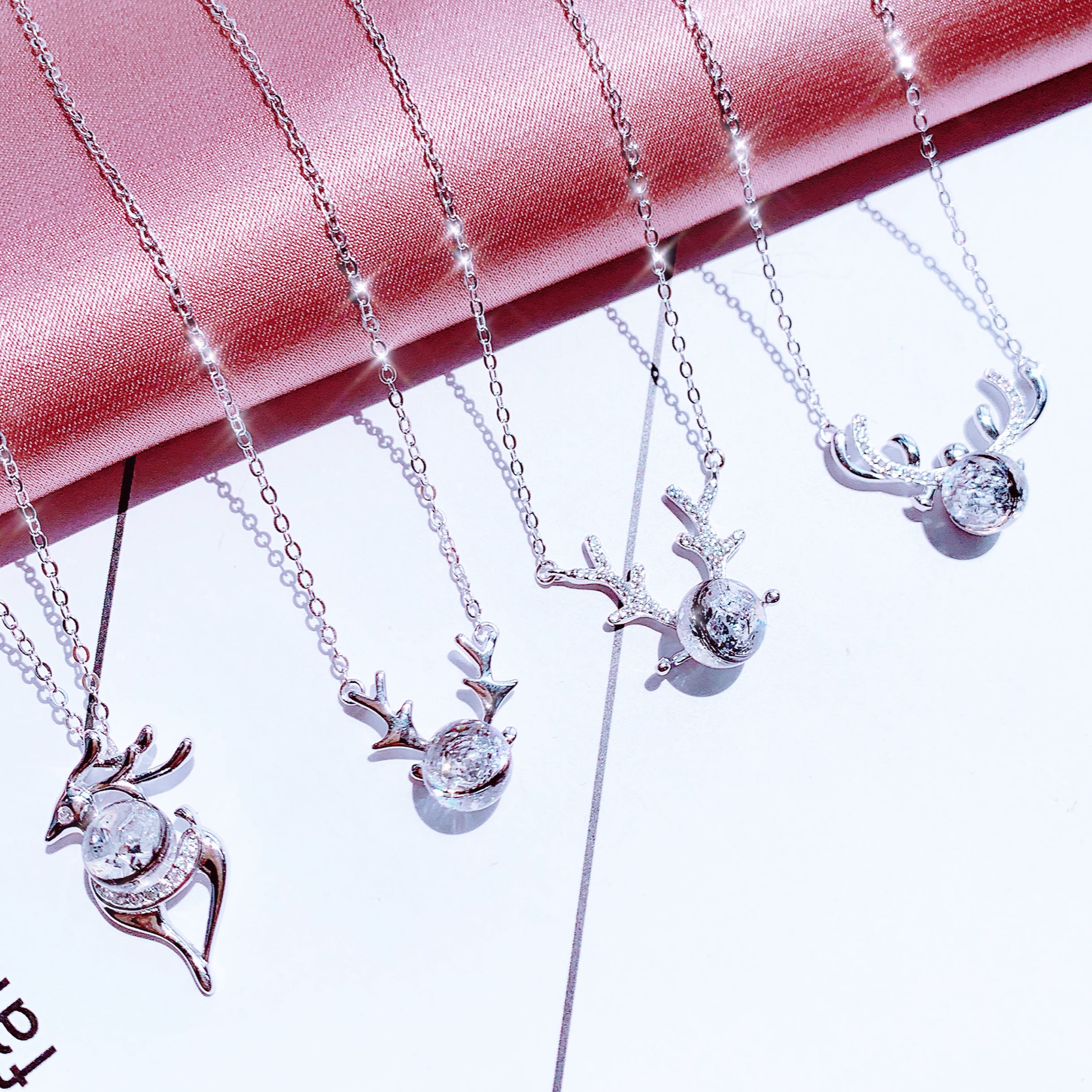 Luban No. 7 baby lanugo elk SQ925 sterling silver pendant female baby fetal hair souvenir diy custom