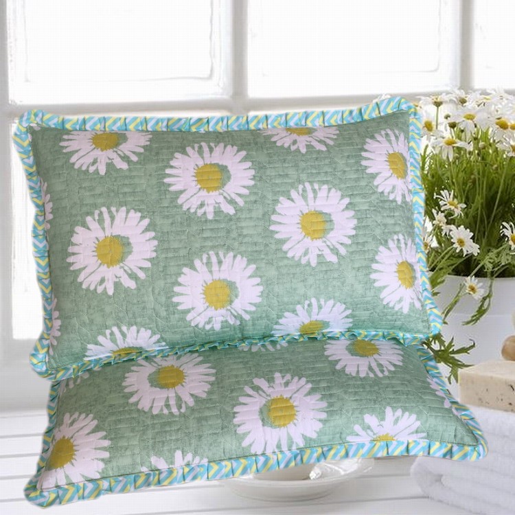 Pillowcase gói một cặp bông nguyên chất 100% cotton couple pillowcase Hàn Quốc đơn giản ren chần dày