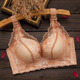 Đồ lót womens ngực nhỏ tụ tập trên bộ sưu tập có thể điều chỉnh của áo ngực vú dày sexy ren ringless áo ngực mỏng.
