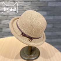 French fashion fisherman hat womens summer bow curled bowler hat small fresh Korean style trendy sunshade basin hat
