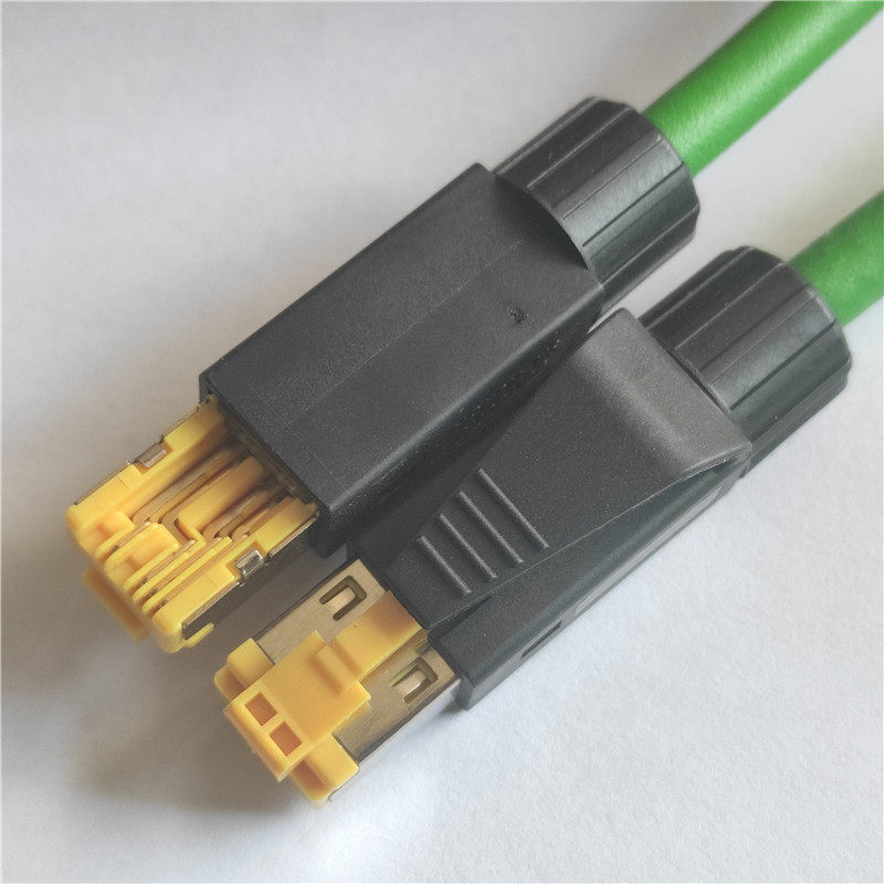 Industrial Profinet cable quad-core connector pn bus connector Industrial Ethernet shielded network cable RJ45 