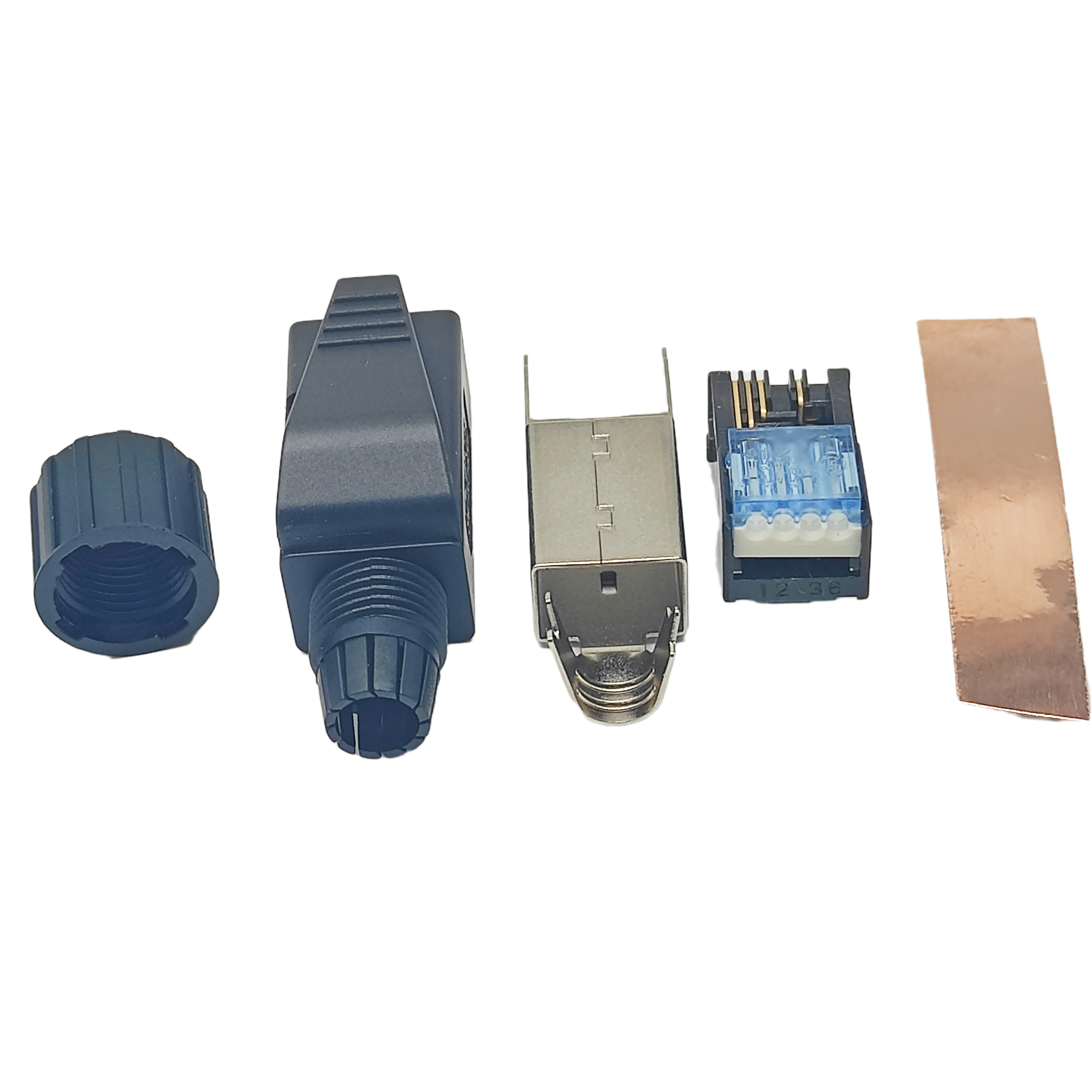 Profinet connector Industrial grade 100M four-core RJ45 connector PN communication dedicated network cable crystal head