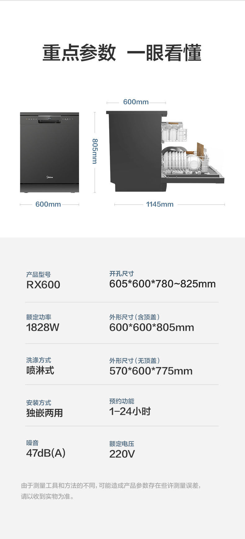美的 RX600 洗碗机 13套 图16
