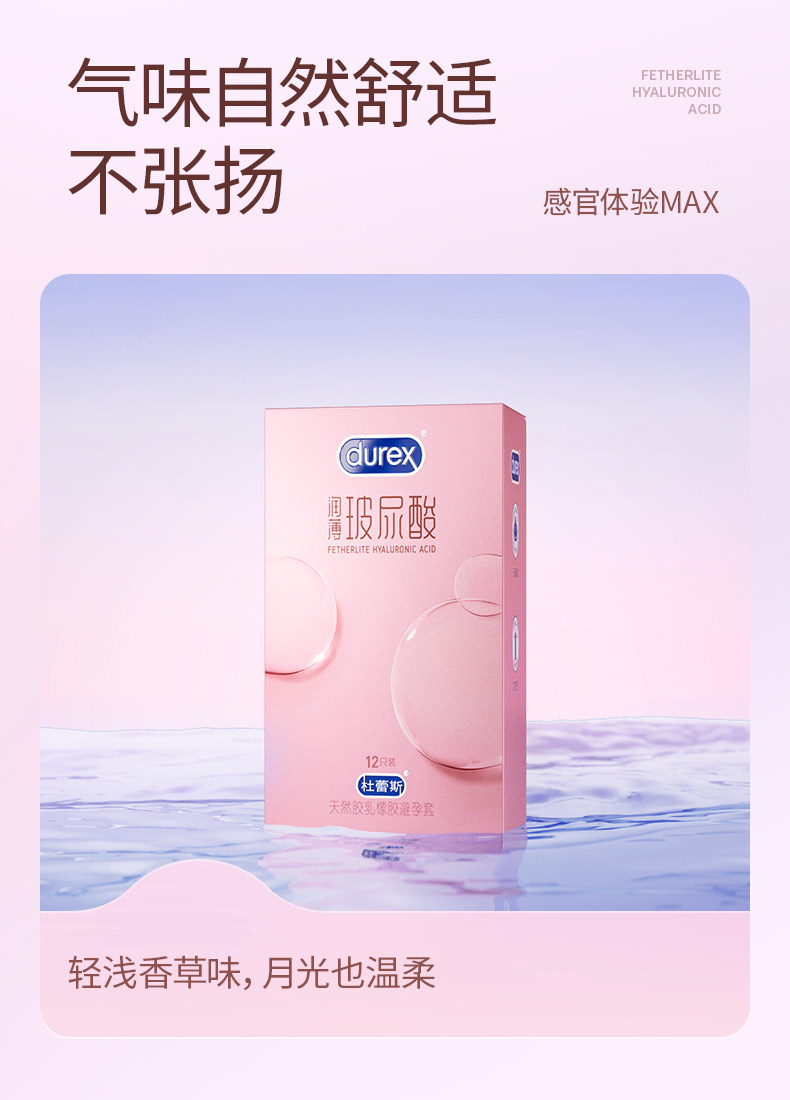 Durex Lubricated Ultra-Thin Condoms with Hyaluronic Acid, 12-Pack — detail image 22