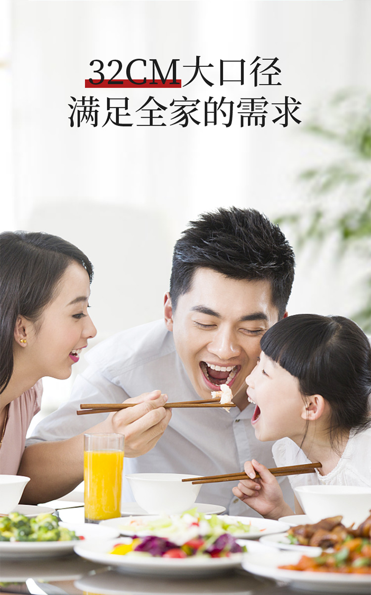 大 皇 Nồi chiên nồi sắt cổ điển Nồi nấu ăn gia đình Bếp gas không tráng cho trọng lượng nhẹ dao làm bếp