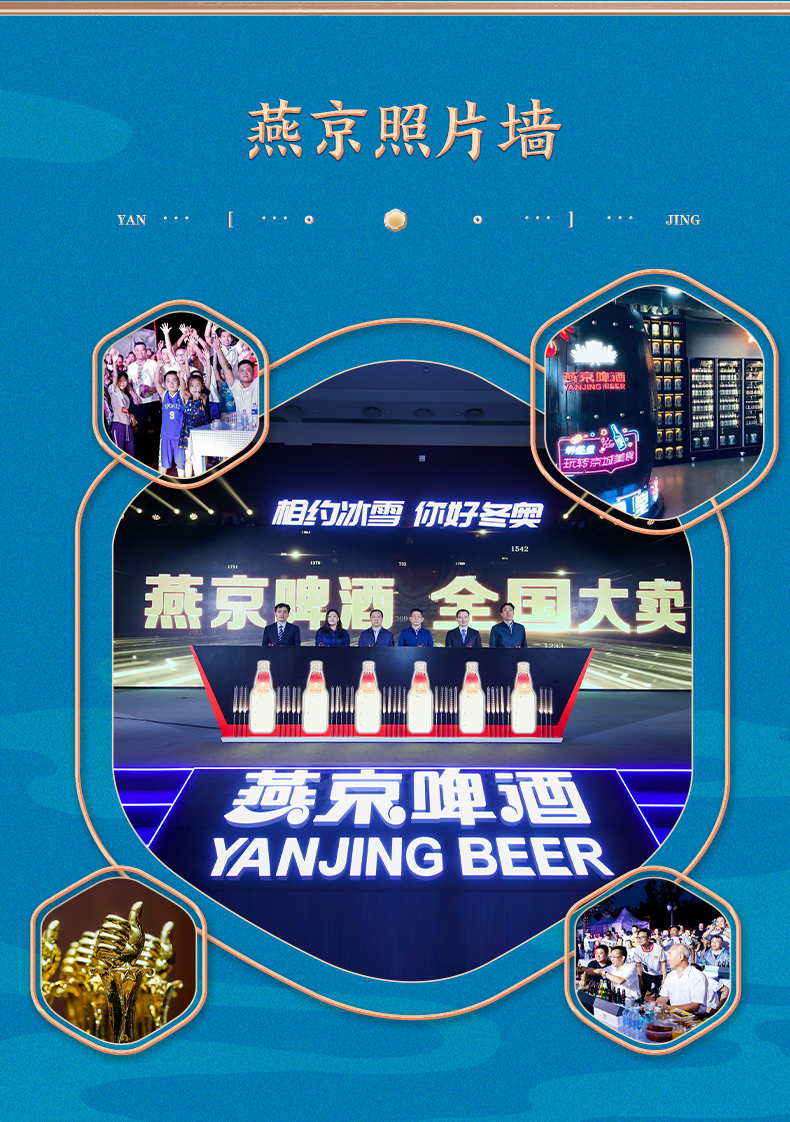 燕京啤酒 10度冬奥联名鲜啤 330ml*24听啤 图8