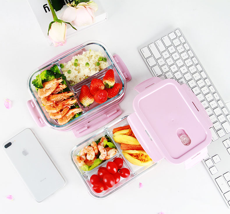 Tạo nhân viên văn phòng hộp cơm trưa lò vi sóng bảo quản đặc biệt tách hộp ăn trưa hộ gia đình có nắp tròn đặt - Hộp cơm điện sưởi ấm nồi cơm hâm nóng