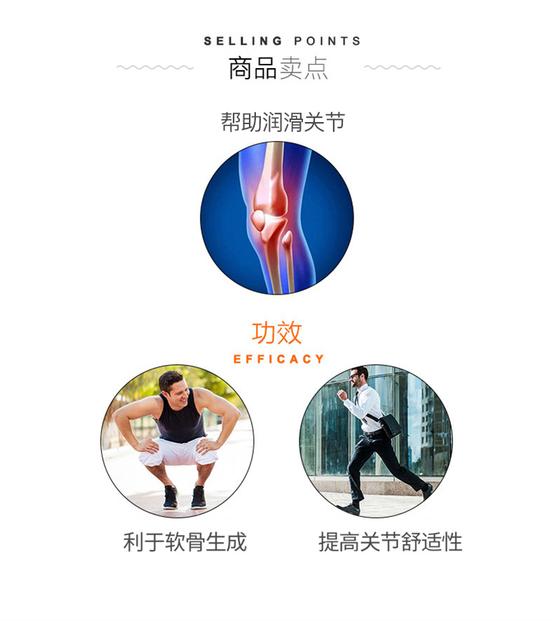 美产 维骨力 MoveFree氨基葡萄糖软骨素 MSM加强版蓝瓶 80粒 图4