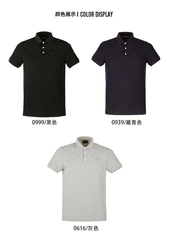 [Trực tiếp] Emporio Armani EA Armani Áo sơ mi nam ngắn tay nam 8N1F12
