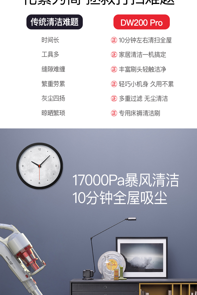 may hut bui hitachi [Tự vận hành] Máy hút bụi gia đình không dây Dibea / Dibei degazer mạnh mẽ DW200Pro, ứng dụng toàn cầu - Máy hút bụi máy thổi bụi công nghiệp