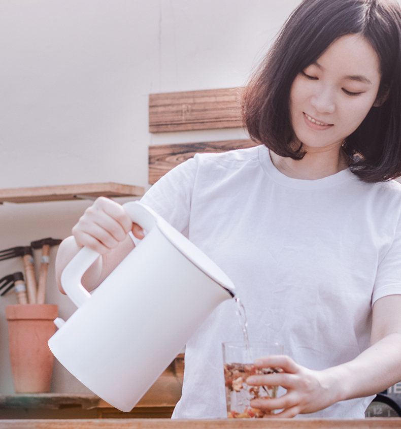 ấm siêu tốc panafresh [Tự vận hành] Xiaomi / kê kê nồi ấm đun nước gia dụng công suất lớn bằng thép không gỉ tự động tắt nguồn - ấm đun nước điện bình siêu tốc electrolux