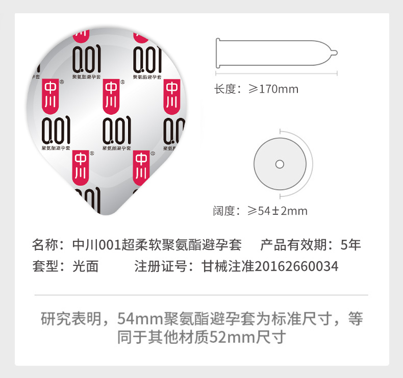 中川 001超柔软持久安全套 14只 图10
