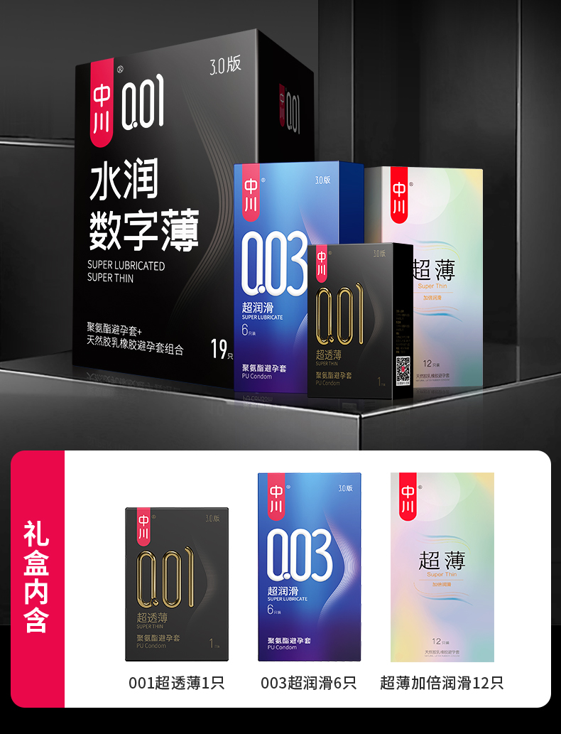 中川 001超透薄安全套 40只 图3