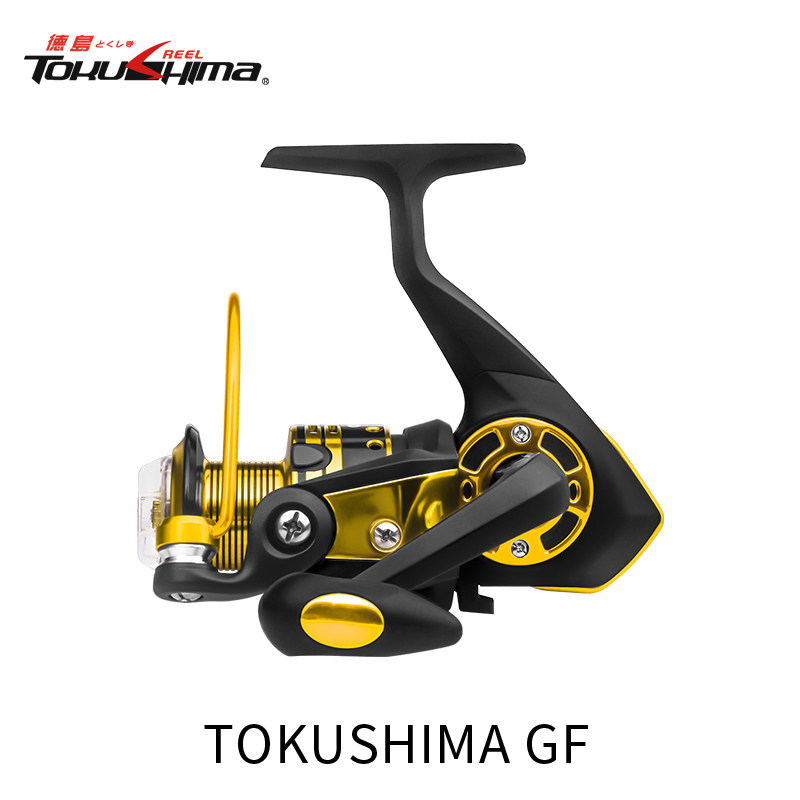 Tokushima GF Fishing Wheels Full Metal Wire Cups Winder Double bearings No gap Levelers Lutheran Sea Rod Far Throw Fishing Wheels