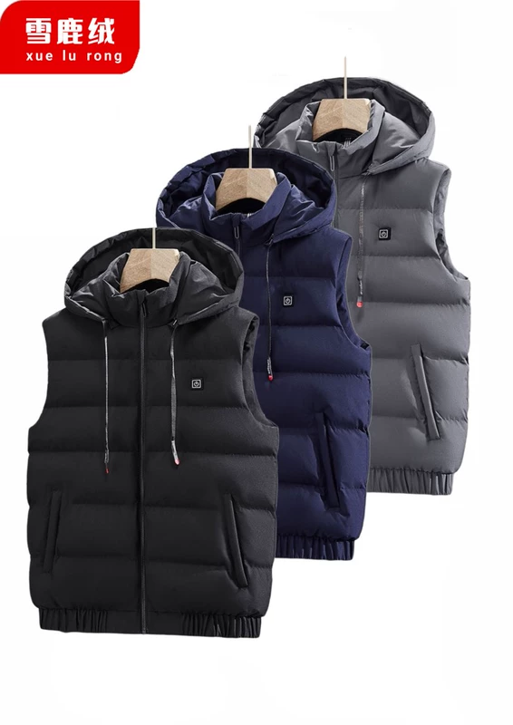 Áo sưởi có thể sạc lại, quần áo sưởi ấm, áo vest, đồ giữ ấm và chống lạnh cho nam và nữ, bảo vệ cổ, bảo vệ thắt lưng, mũ, áo khoác áo sưởi ấm chạy bằng pin áo sưởi azuki