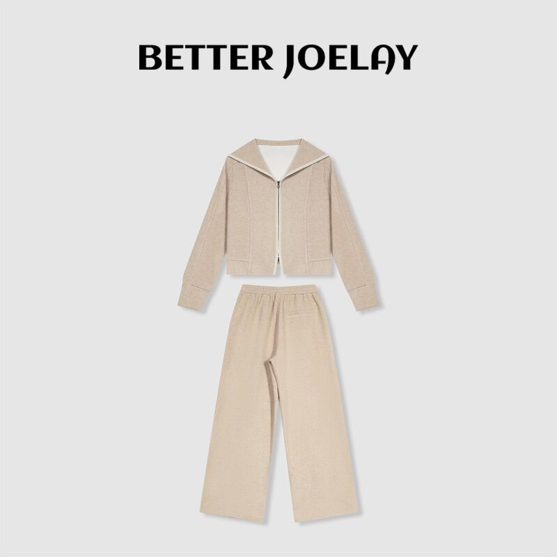 Betterjoelay-【Oatmeal Soft and Cute】High-End Suit, Fashionable, Versatile, Simple and Casual Suit Zz3177