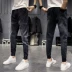 Quần jeans nam 9 điểm mùa hè phiên bản Hàn Quốc của xu hướng quần âu 9 điểm giản dị - Quần jean