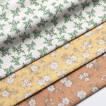 Yicai pastoral small floral cotton and linen printed fabric Yicai pastoral small floral cotton and linen printed fabric