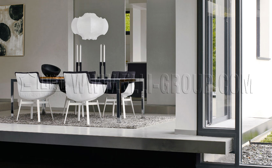 Ý gạo cổ điển trấu ghế phòng chờ ghế thiết kế ghế cơ bắp Nội thất Bắc Âu khách sạn biệt thự ghế đàm phán ghế sofa da