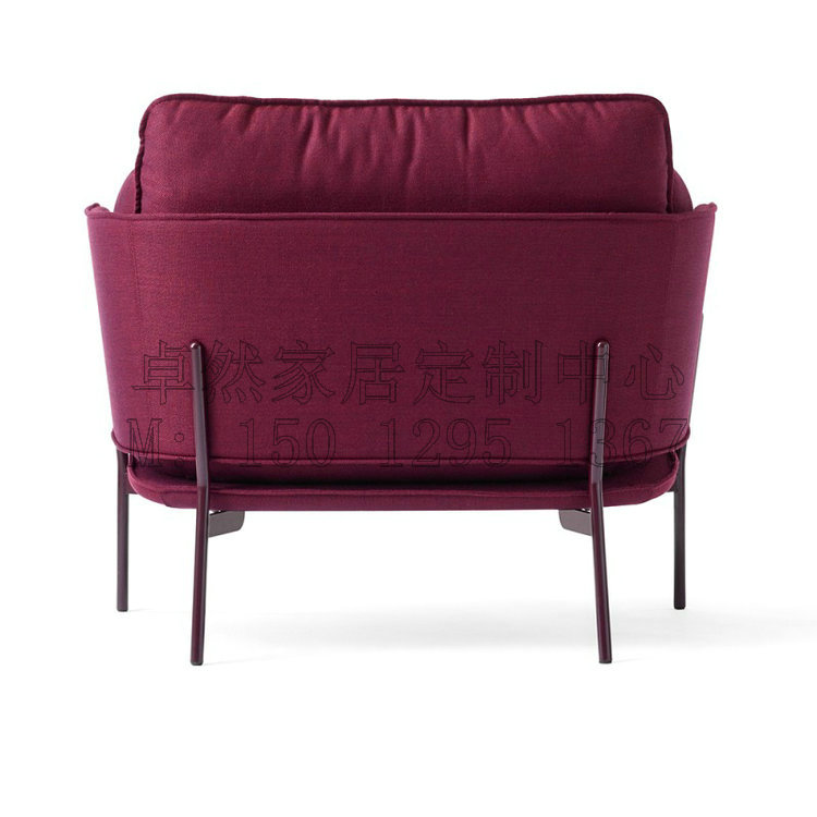 Bắc Âu đơn giản vải kim loại ghế sofa phòng khách sạn nhà hàng tây cafe câu lạc bộ ăn uống ghế tùy chỉnh đồ nội thất - Đồ nội thất thiết kế ghế ngồi