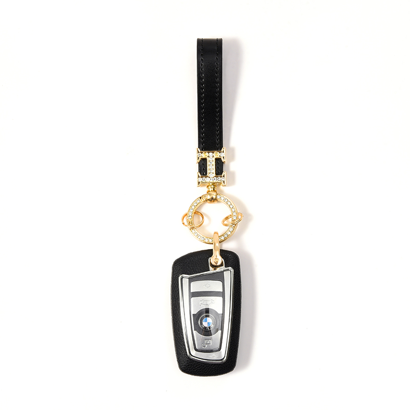 Suitable for BMW3 series 5 series X1X3 car key cover brief genuine leather car key protective sleeve key buckle woman