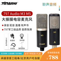 Beijing 797 Audio M5 M3 Large Zhenfilm microphone Professional recording capacitive live network soundtrack microphone