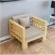 Trung Quốc sofa gỗ rắn sofa giường hiện đại vải góc chaise longue Sofa hình chữ L căn hộ nhỏ phòng khách đồ nội thất - Nội thất khách sạn