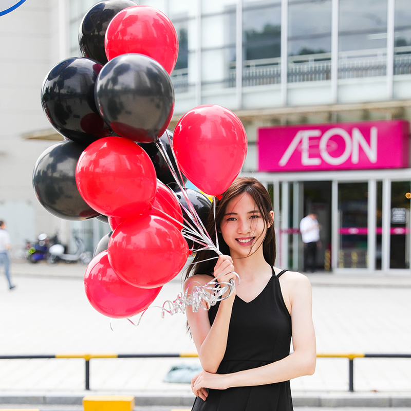 Thickened 10 inch Matt latex balloon wedding day party arrangement supplies children color round balloon