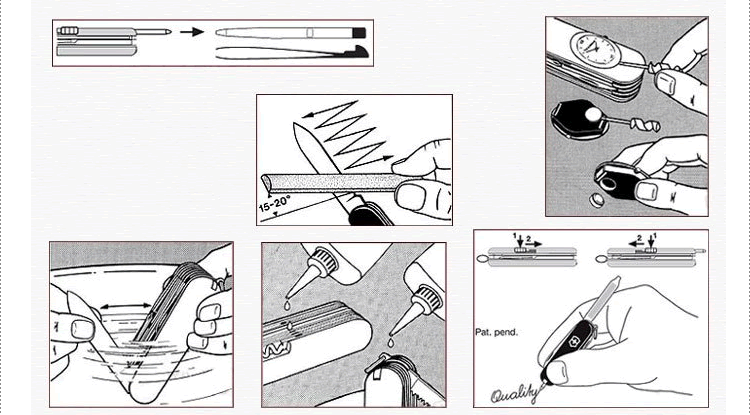 Gốc xác thực Vickers Thụy Sĩ quân dao saber đồng hành pen loại mài rod 4.3323 mài đá chính hãng