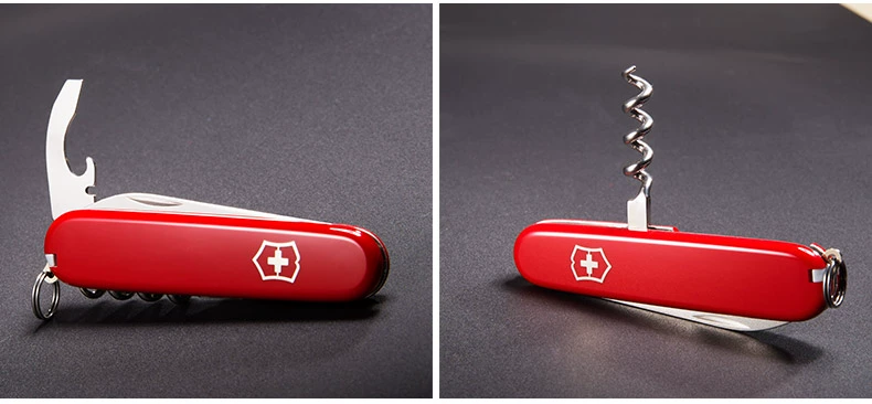 Dao chính hãng Victorinox Swiss Army 84MM Red waiter 0.3303 Cắt vỏ và mở rượu