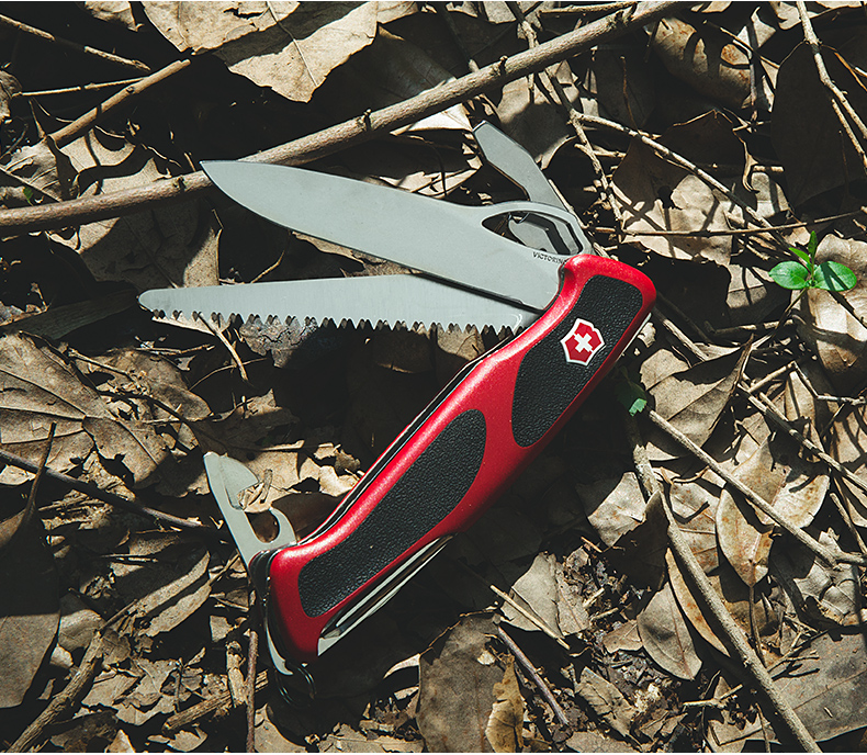 Victorinox Swiss Army Knife Gốc Chính Hãng Delemont Loạt Hiệp Sĩ Mới Thoải Mái Non-slip Xử Lý Đa công cụ