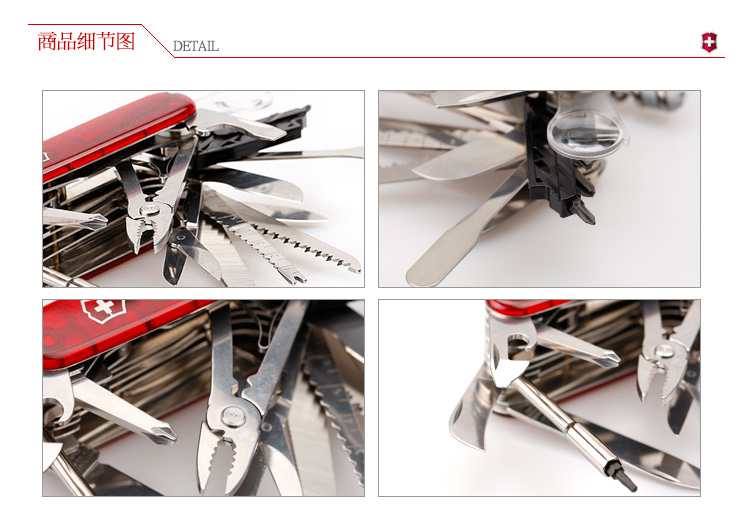 Dao chính hãng Victorinox Swiss Army Knife 91MM Swiss Hero Knife Phiên bản nâng cao 1.6795.XLT Dao đa chức năng dao găm quân đội Mỹ