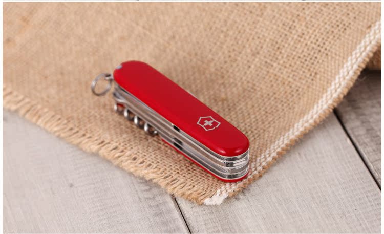 Dao quân đội Thụy Sĩ Victorinox Chính hãng 91MM Explorer 1.6703 Công cụ đa chức năng Dao Thụy Sĩ dao xếp bỏ túi 