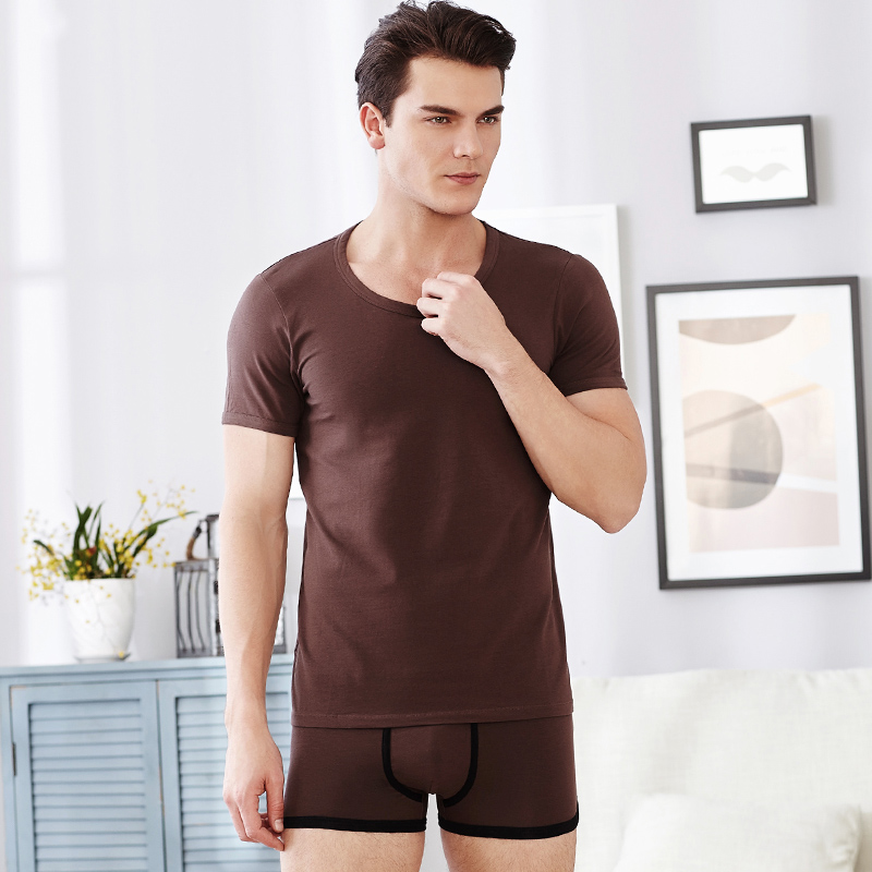 mens F18 bông đáy T-shirt (gửi phù hợp với một đồ lót)