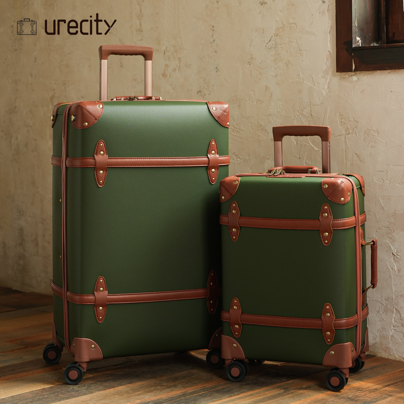 Retro-style suitcases for men, stylish 20-inch and 28-inch large-capacity leather suitcases/roller suitcases for women, sturdy and durable.