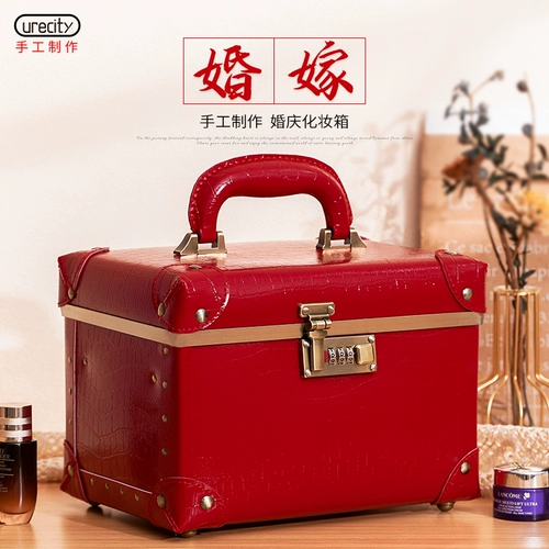 Вместительные и большые красные свадебные туфли, коробка, чемодан