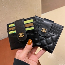 Genuine leather wallet Short Girl Bull Leather Bifacial Magica Bag Multifunction Buckle Two Fold Short Clip Zero Money Bag Multi clamping