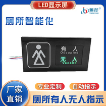 Smart toilet with unmanned display screen public toilet toilet squatting position sign state induction guide screen door head