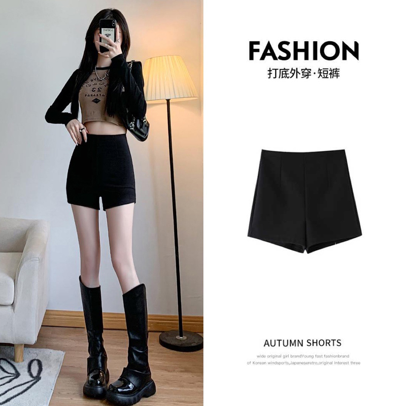 Women's Summer Thin Black High-Waisted Safety Shorts 2026 New Casual Sports American-Style Cycling Shorts