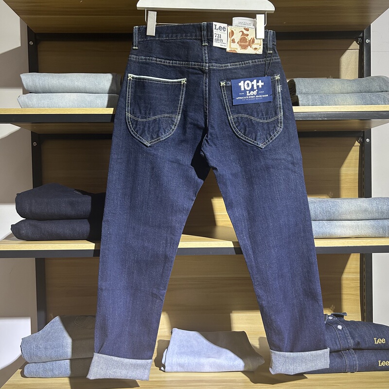 Lee Men's 731 Fit 101+ Series Jeans Mid-Rise Tapered Pants Lmb1017313Xa00F-898L00 Lee Men's 731 Fit 101+ Series Jeans Mid-Rise Tapered Pants Lmb1017313Xa00F-898L00