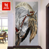 Minimalist modern glass mosaic Xuan Guanguan Background wall Restaurant Villa Art Deco marinis Finely Cut Painting Puzzle