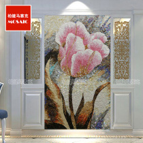 Eurostyle Minimalist Mosaic Genguan Painting Restaurant Background Wall Applique Glass Jigsaw Finely Cut Mural Custom Parquet Tiles